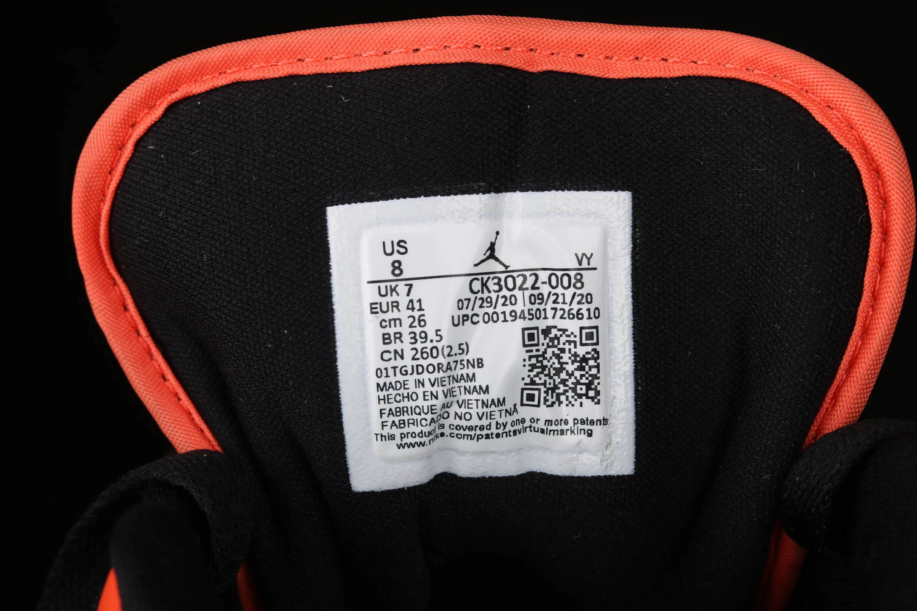 All categories Air Jordan Jordan series basketball shoes Air Jordan 1 Low G version pure original Air Jordan 1 Low AJ1 Joe 1 low-top cultural basketball shoes CK3022-008
